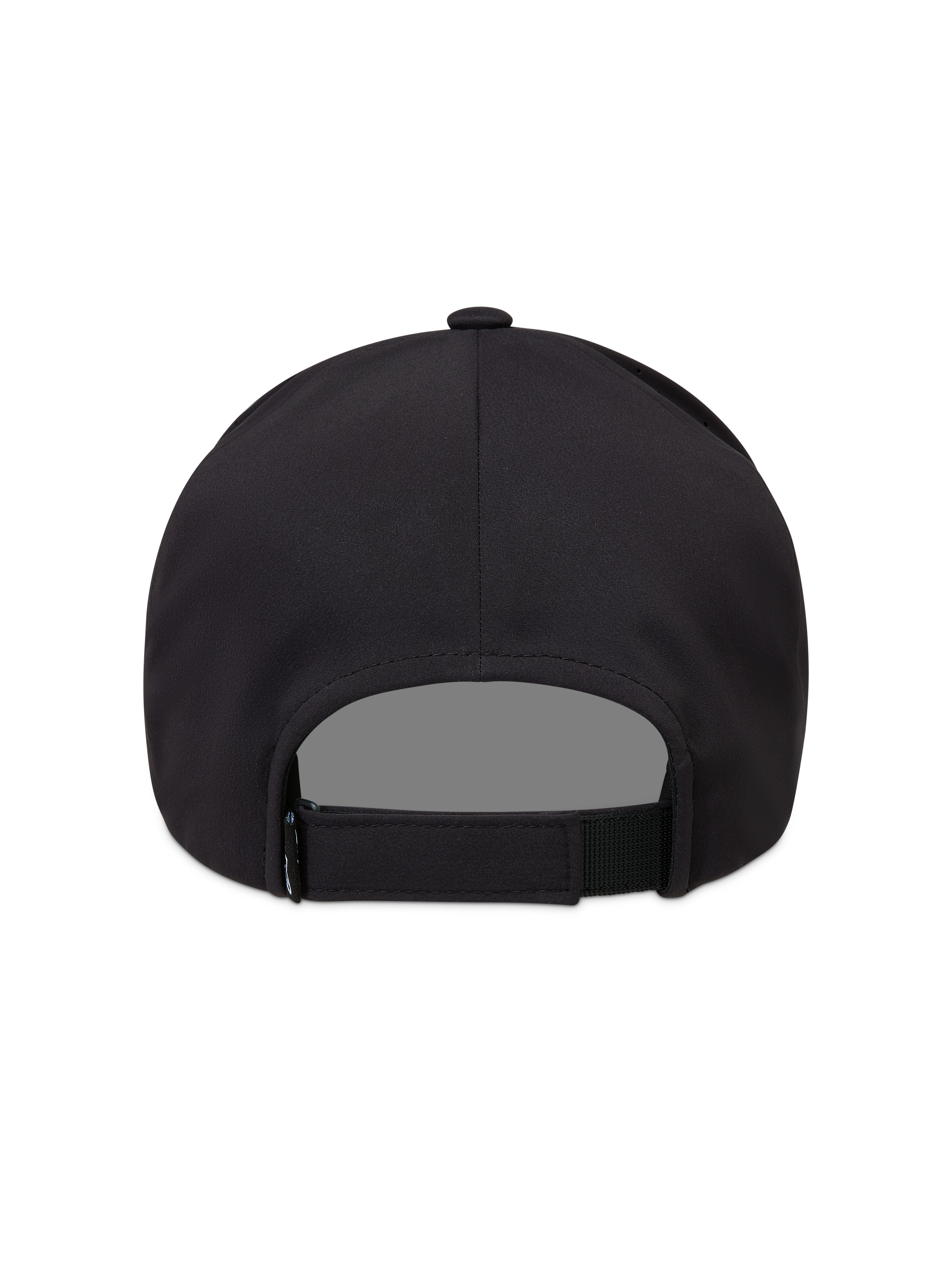 Alpinestars Algo Perf Adjustable Hat, Sportswear Cap, Black, Tech Fabric, Rear View showing Adjustable Strap Closure.