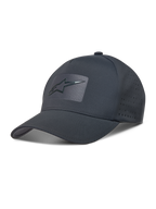 Alpinestars Algo Perf Adjustable Kappe, dunkelgraue Sportswear-Kappe mit Perforationen und Sonic-Weld-Logo.
