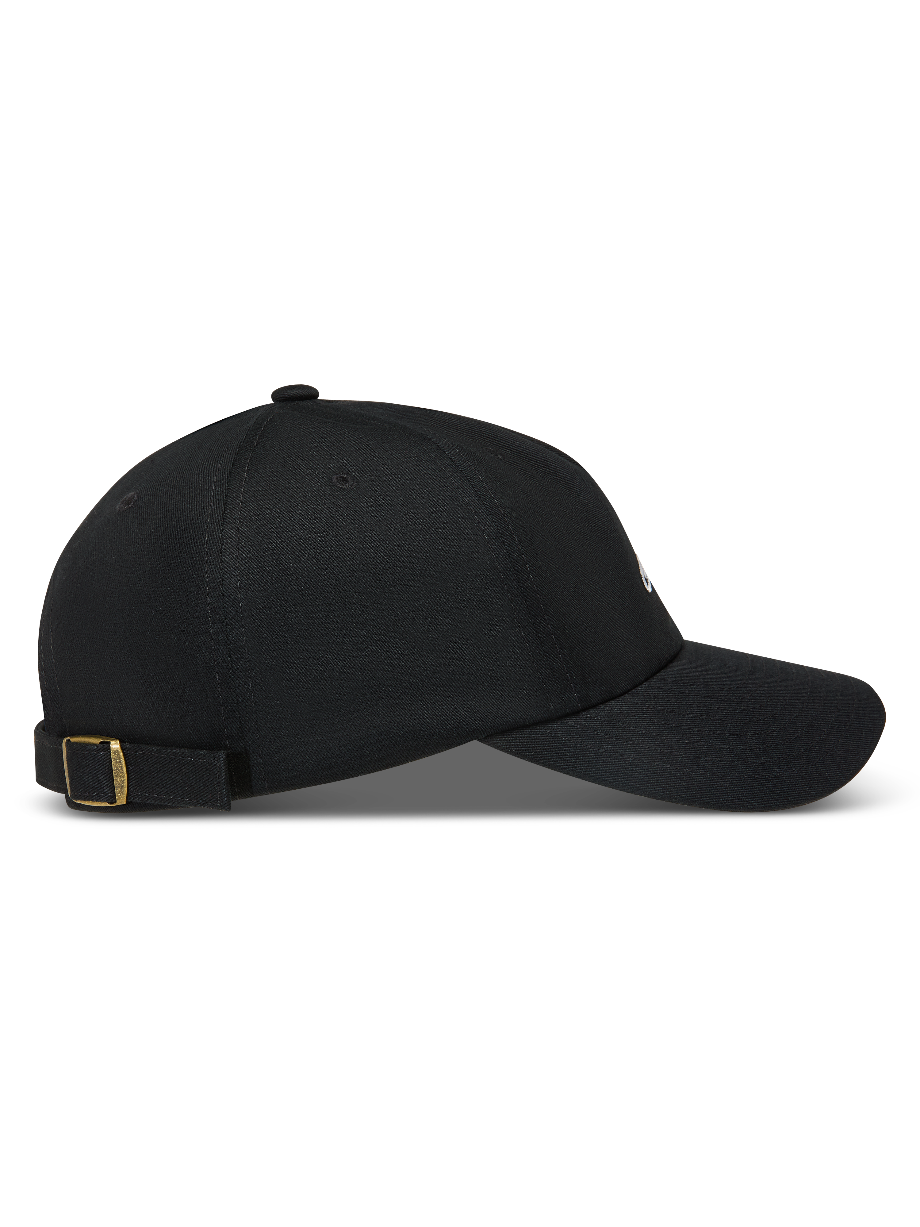 Alpinestars Dylan Dad Kappe, schwarze Twill-Sportswear-Kappe mit gebogenem Schirm und verstellbarer Messingschnalle.
