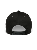 Alpinestars Metal Logo Mütze, Snapback-Mütze, Schwarz, Rückansicht mit verstellbarem Snapback-Verschluss und kleinem gewebten Logo-Etikett, lässige vom Motorsport inspirierte Streetwear