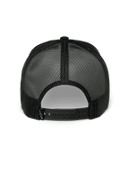 Alpinestars Gambit Trucker Hat, Snapback-Mütze, Schwarz, Rückansicht mit atmungsaktiven Poly-Mesh-Einsätzen und verstellbarem Snapback-Verschluss, lässige Motorsport-Sportbekleidung