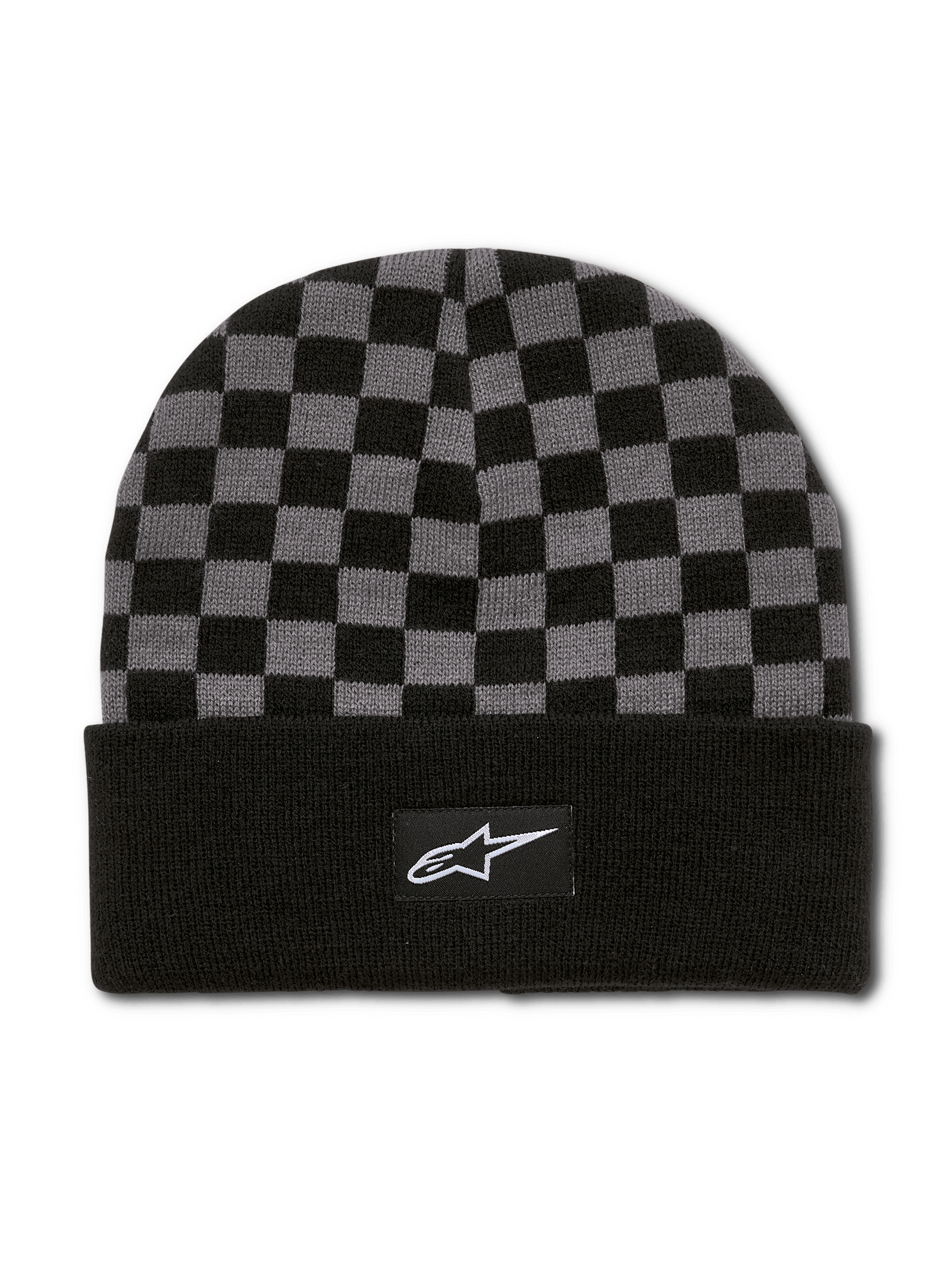 Checkered Cuff Mutze BLACK SPORTSWEAR Beanies Alpinestars