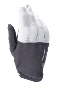 Alpinestars A-Aria Handschuhe, Mountainbike-Handschuhe, Hellgrau und Dunkelgrau, strukturiertes Obermaterial mit Stern-Logo, flexibles Material und niedriges Profil für den Geländeradsport