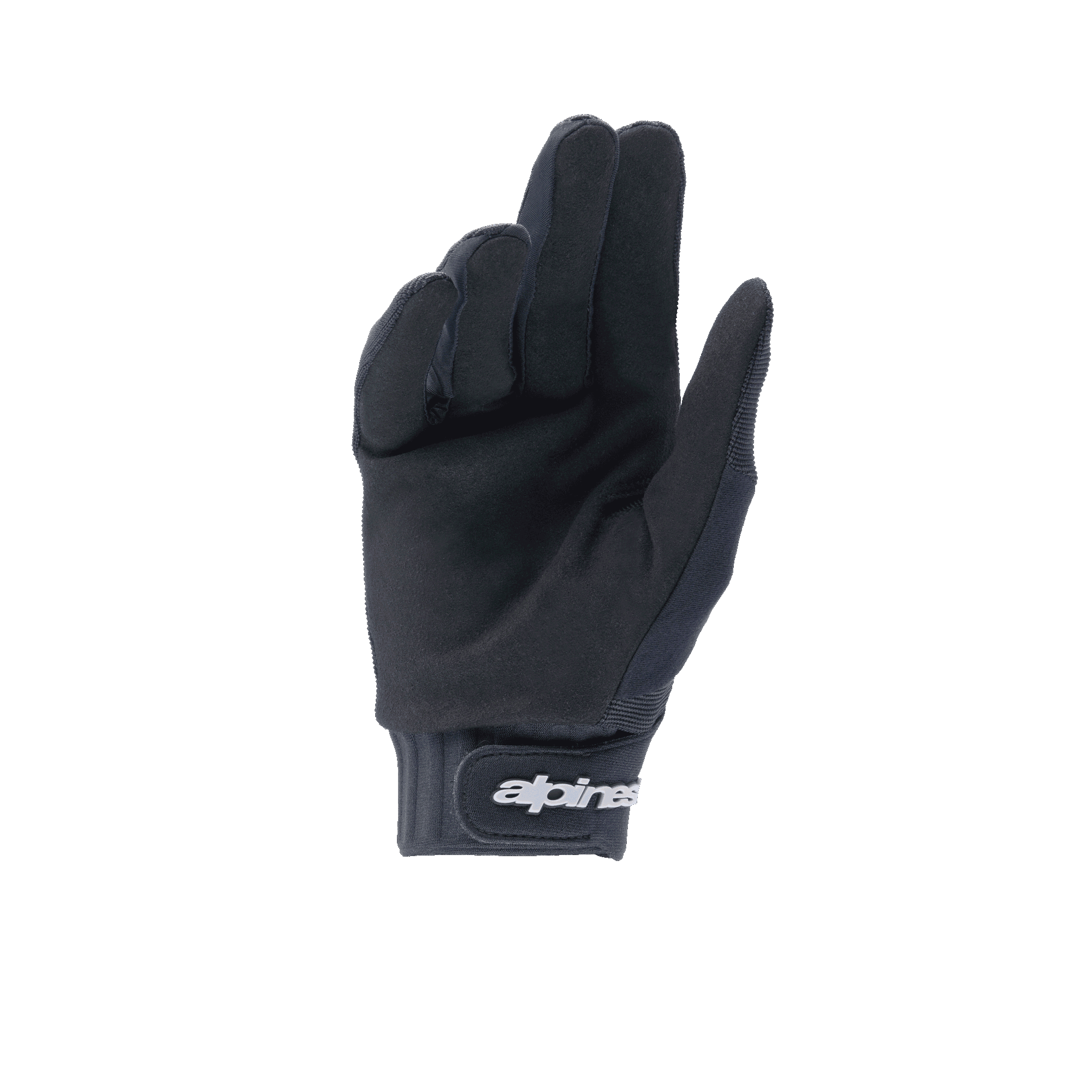 Alpinestars A-Dura Gloves, Black MTB Gloves, synthetic suede palm for grip and durability, neoprene cuff with hook and loop wrist closure, versatile performance gear for mountain biking
