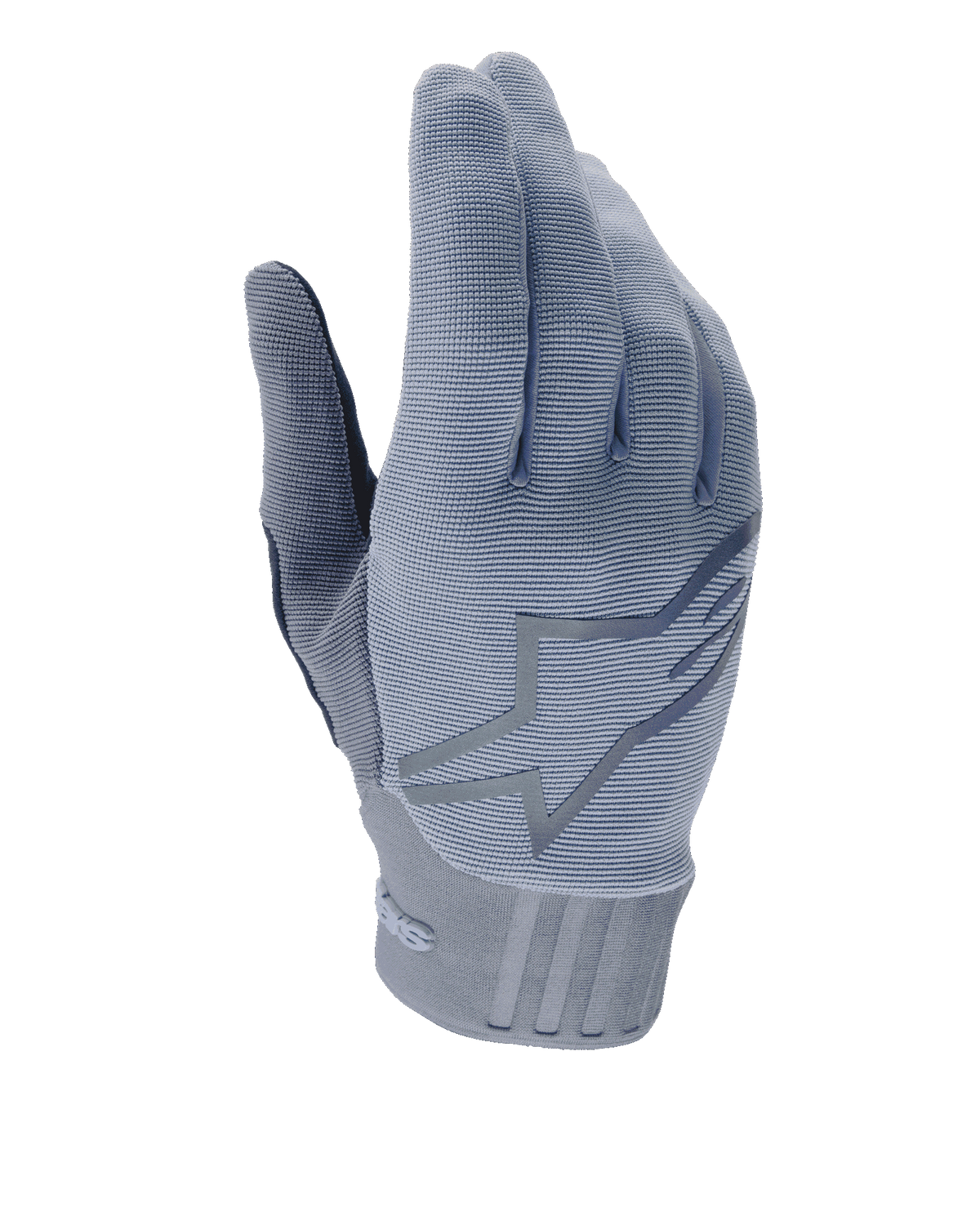 Alpinestars A-Dura Handschuhe, Mountainbike-Handschuhe, Infinity Blue, strukturiertes geripptes Obermaterial mit großem Stern-Logo, Neoprenbündchen mit geprägten Details, eng anliegende Passform für den Offroad-Radsport