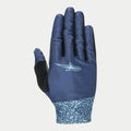 Alpinestars Stella Alderex Pro Handschuhe, Damen-MTB-Handschuhe, Mittelblau, mit dunkelblau texturierter Oberhand, hellblauem Stern-Logo, hellblau gemusterter Manschette und schwarzem Daumen-Patch, konzipiert für Offroad-Radsport