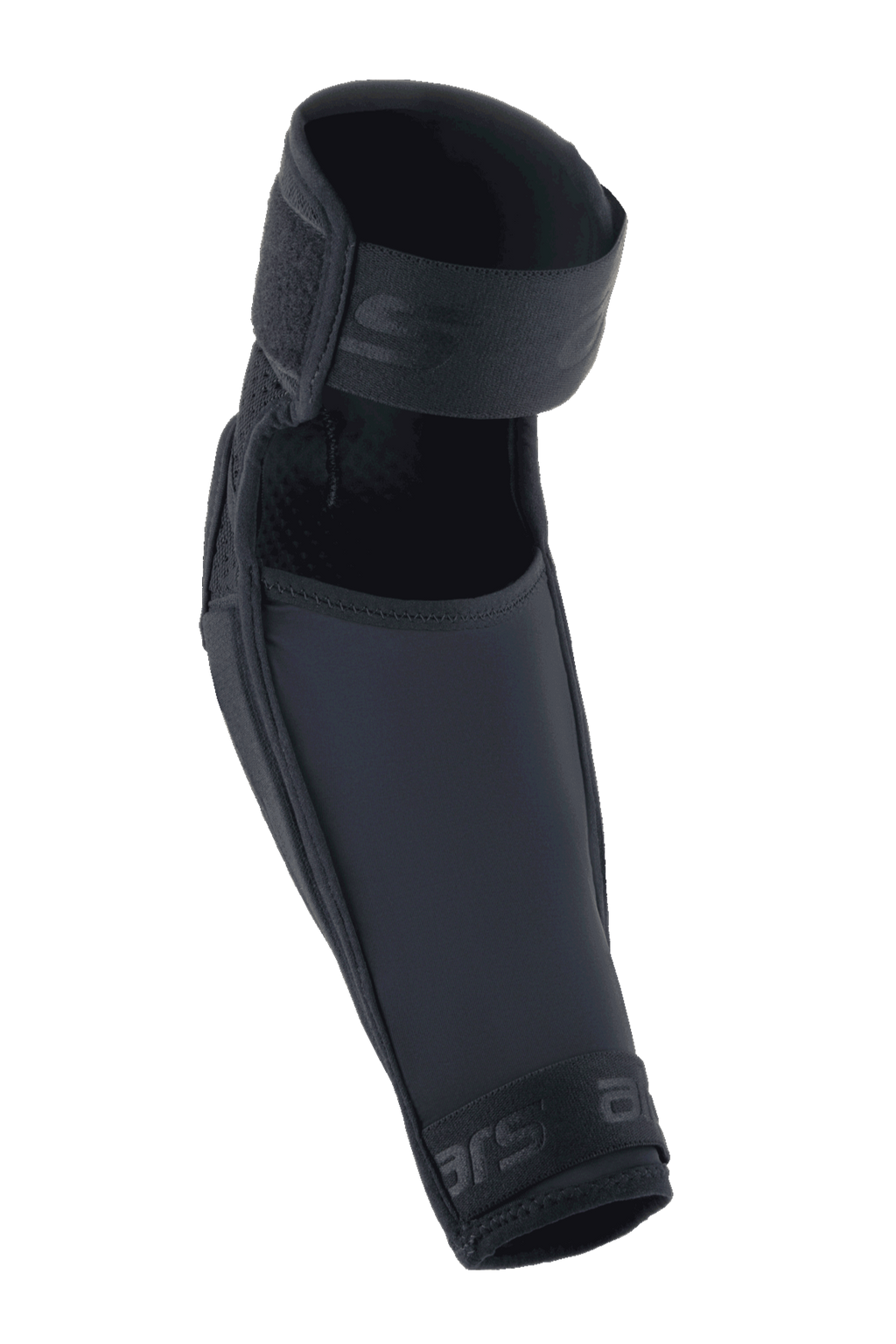 Alpinestars A-Impact Plasma Elite Ellbogenschützer, Schwarz, mit doppeltem Riemenverschluss, vorgeformtem ergonomischem Design, Mesh- und Ripstop-Textilkonstruktion, Hochleistungsschutz für Mountainbike-Fahrten