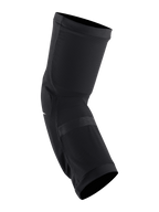 Alpinestars Paragon Plus Knieschützer, Schwarz und Weiß, Slip-on-Mountainbike-Knieschutz, atmungsaktive Stretch-Mesh-Konstruktion, konturierte Passform mit elastischen Bündchen für Offroad-Radsport