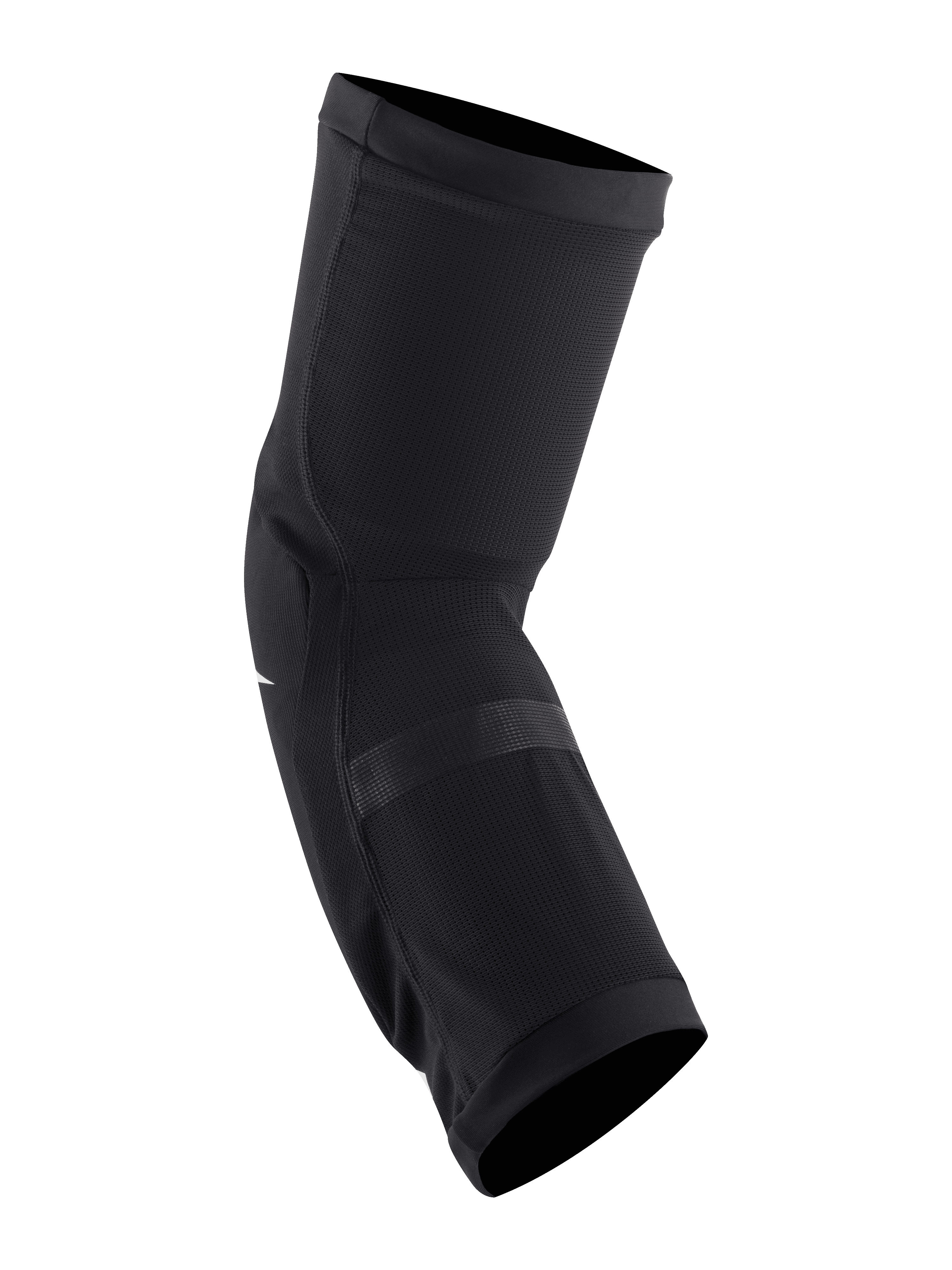 Alpinestars Paragon Plus Knieschützer, Schwarz und Weiß, Slip-on-Mountainbike-Knieschutz, atmungsaktive Stretch-Mesh-Konstruktion, konturierte Passform mit elastischen Bündchen für Offroad-Radsport