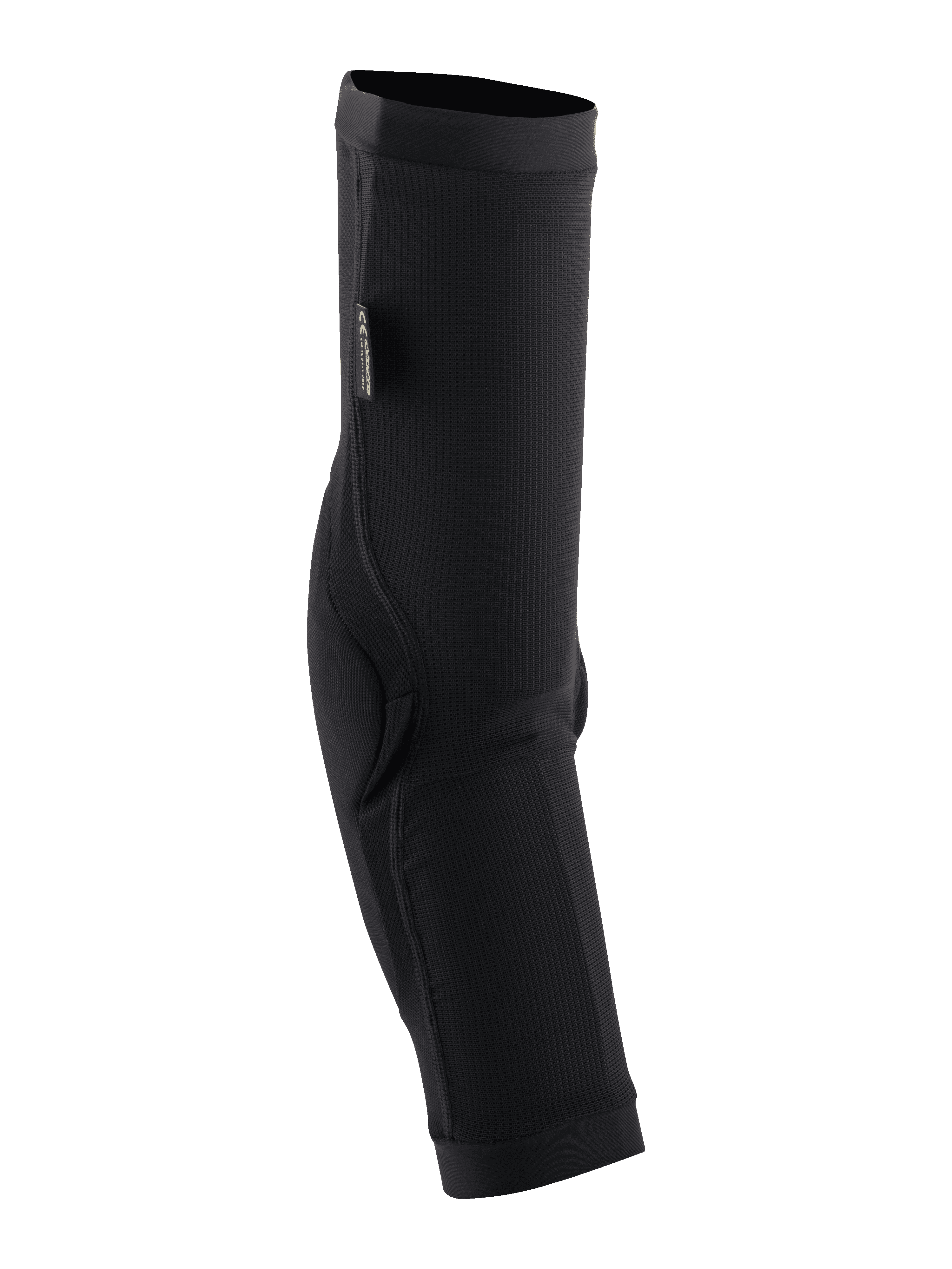 Alpinestars Paragon Plus Ellbogenprotektoren, Schwarz, Slip-on-Mountainbike-Ellbogenschützer mit atmungsaktiver Mesh-Hülle und verstärkter Polsterung für Offroad-Schutz.