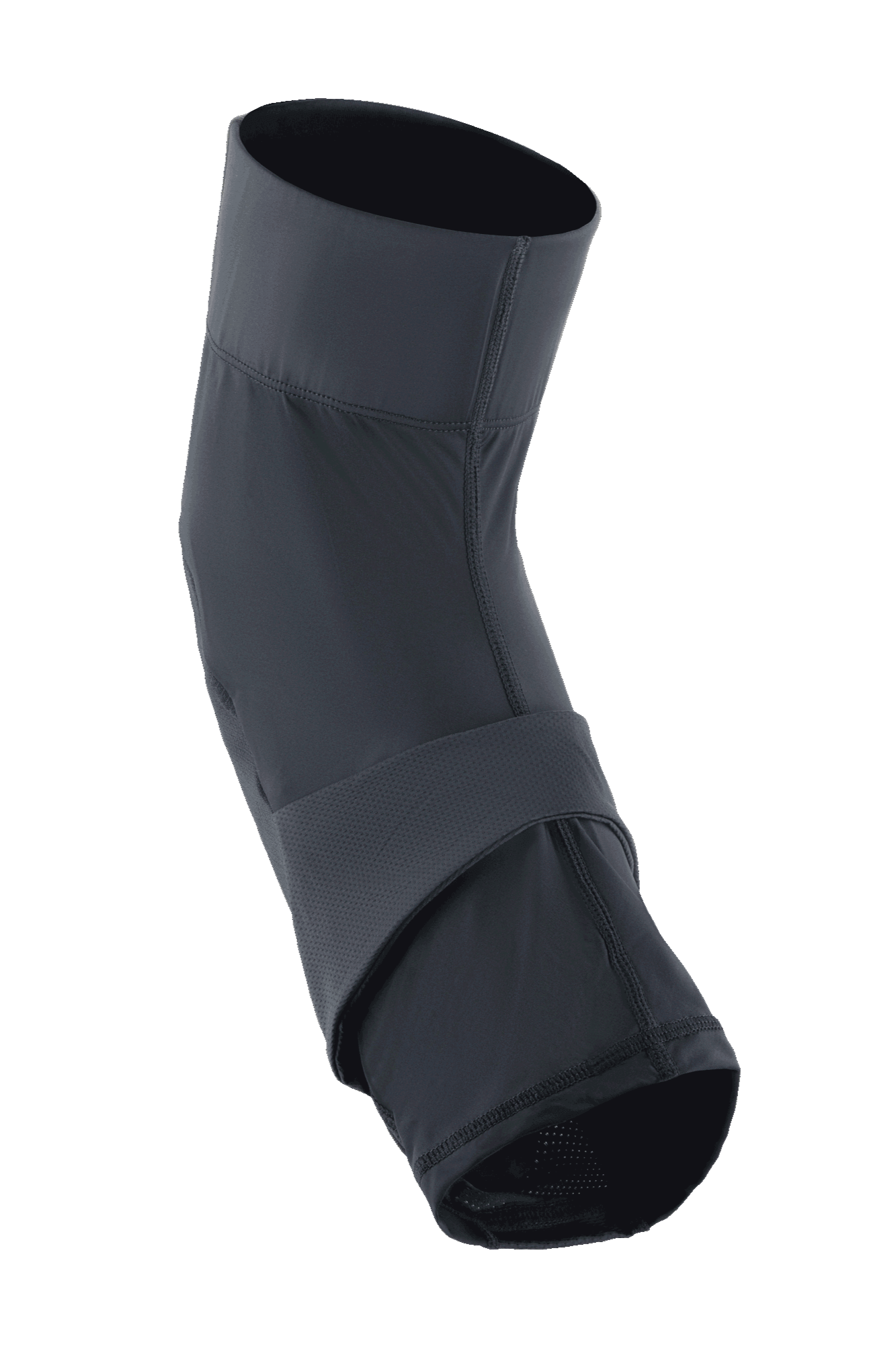 Alpinestars A-Motion Plasma Pro Knieschützer, MTB-Knieschoner, Schwarz, Slip-On-Konstruktion mit ergonomisch vorgeformtem Design, zentrales Kompressionsband und atmungsaktive Stretch-Mesh-Einsätze