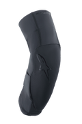 Alpinestars A-Motion Plasma Pro Knieschützer, Schwarz, Seitenprofil mit ergonomisch geschwungenem Design, strukturierte Frontpartie mit tonalem Stern-Logo, atmungsaktives Stretch-Mesh und Ripstop-Gewebe, leichter Schutz für MTB und Trail-Fahrten