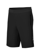 Alpinestars A-Aria Lite Shorts, Mountainbike-Shorts, Schwarz, mit breitem Bund, seitlicher Reißverschlusstasche, lasergeschnittenen Belüftungsöffnungen am Innenoberschenkel und weißem Astars-Logo, Performance-Trail-Ausrüstung