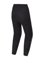 Schwarze A-Supra Elite MTB-Hose, Rückansicht, aus strapazierfähigem 4-Wege-Stretch im ergonomischen Racing-Design.