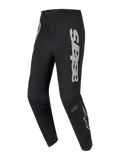 A-Supra Elite Hose, schwarze MTB-Rennhose mit grauer Astars-Wortmarke und strapazierfähigem Stretchgewebe.