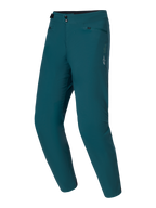 Alpinestars A-Dura Pants, Mountain Bike Pants, Dark Pine green, features double snap closure and side waist adjusters, white star logo on the left thigh, durable 2-way stretch textile for MTB trail riding