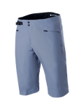 Alpinestars A-Dura Shorts, Mountainbike-Shorts, Infinity Blue, doppelter Druckknopfverschluss, verstellbare schwarze Seitenschnalle, Reißverschlusstaschen, strukturiertes 2-Wege-Stretch-Material, technische MTB-Bekleidung