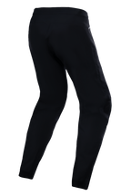 Alpinestars Stella A-Dura Wasserdichte Hose für Damen, MTB-Hose, Schwarz, Dreiviertel-Rückansicht, mit wasserdichter 3-Lagen-Membran und 4-Wege-Stretch-Gewebe für Trailfahrten
