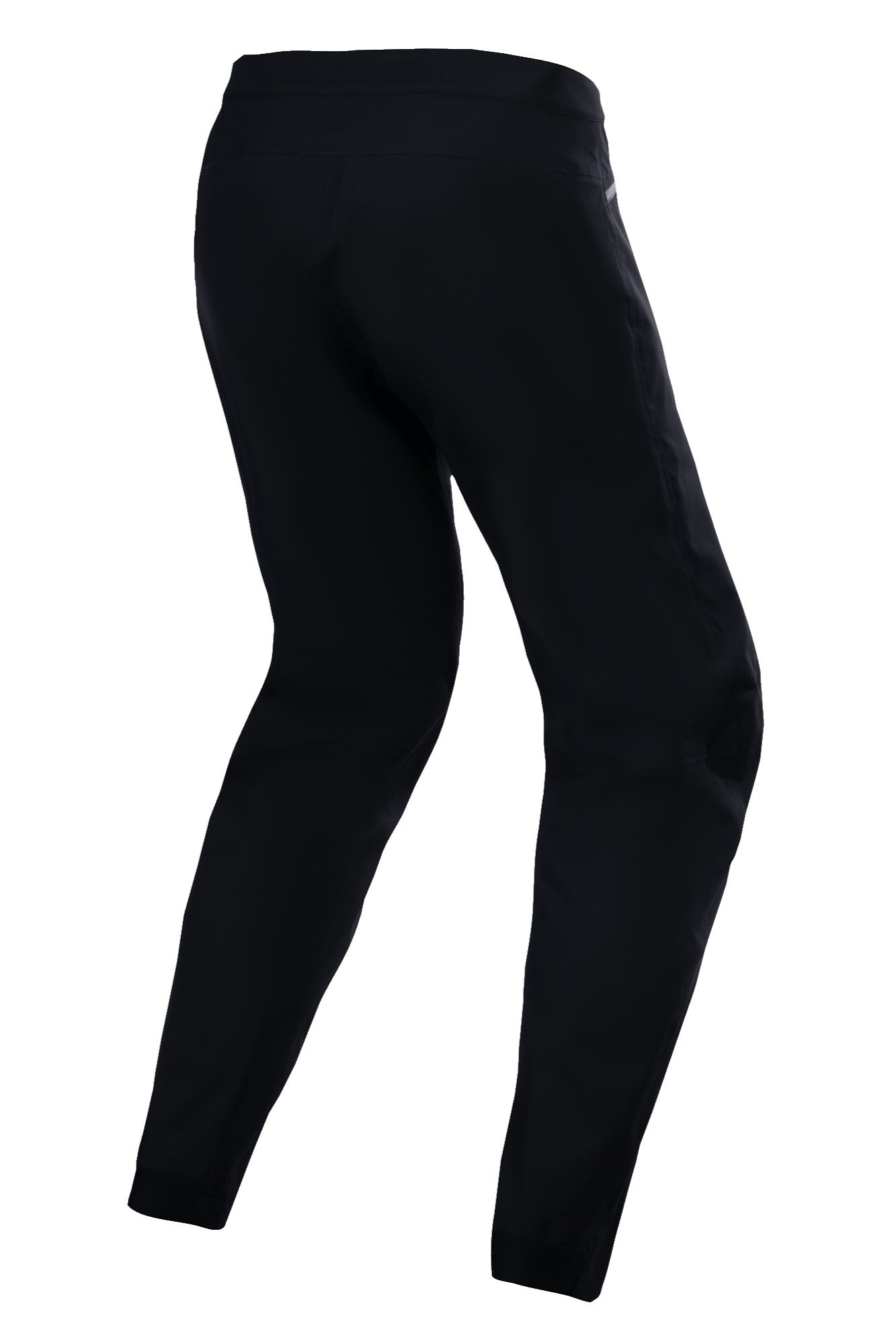 Alpinestars Stella A-Dura Wasserdichte Hose für Damen, MTB-Hose, Schwarz, Dreiviertel-Rückansicht, mit wasserdichter 3-Lagen-Membran und 4-Wege-Stretch-Gewebe für Trailfahrten