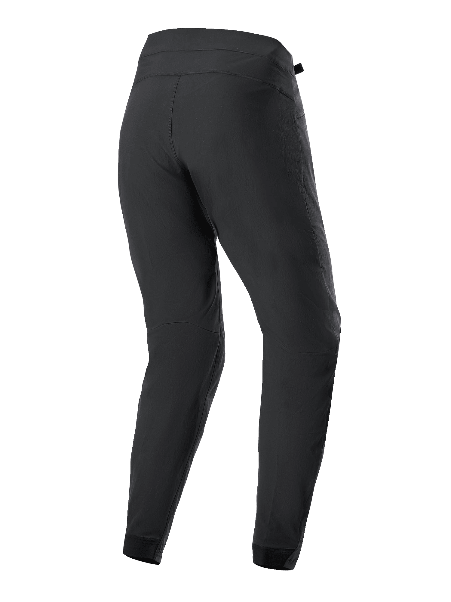 Alpinestars Stella A-Dura Damen-Hose, MTB-Radhose, Schwarz, Rückansicht mit ergonomischer Konstruktion, schmal zulaufender Passform und strapazierfähigem 2-Wege-Stretch-Gewebe für Mountainbiking.