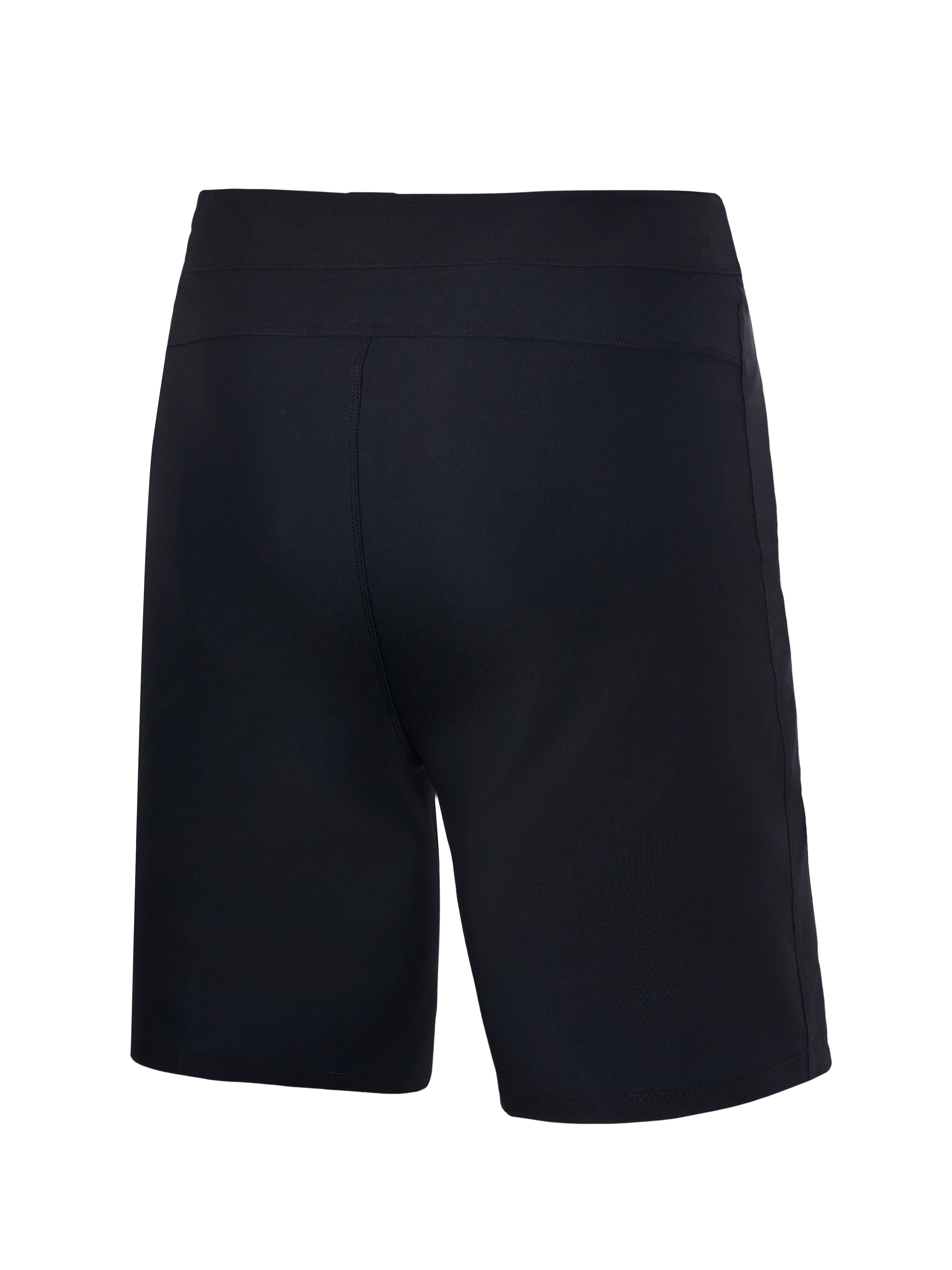 Youth A-Dura Ride Shorts in black, rear view, durable mountain bike apparel with 4-way stretch fabric and regular fit