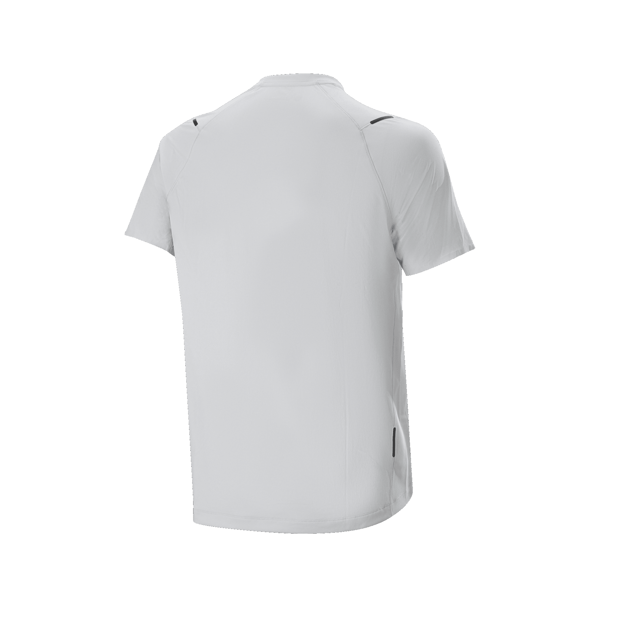 Alpinestars A-Aria Astar Jersey, Short Sleeve Cycling Jersey, White Dove, Back view featuring lightweight breathable fabric, dropped tail for coverage, and subtle reflective accents.
