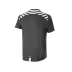 Alpinestars A-Dura Dri Oscar Kurzarmtrikot, MTB-Trikot, Schwarz Reflektierend, Rückansicht mit weißen diagonalen Streifen auf den Schultern und dem Rücken, verlängerter Rückensaum für optimale Abdeckung beim Radfahren