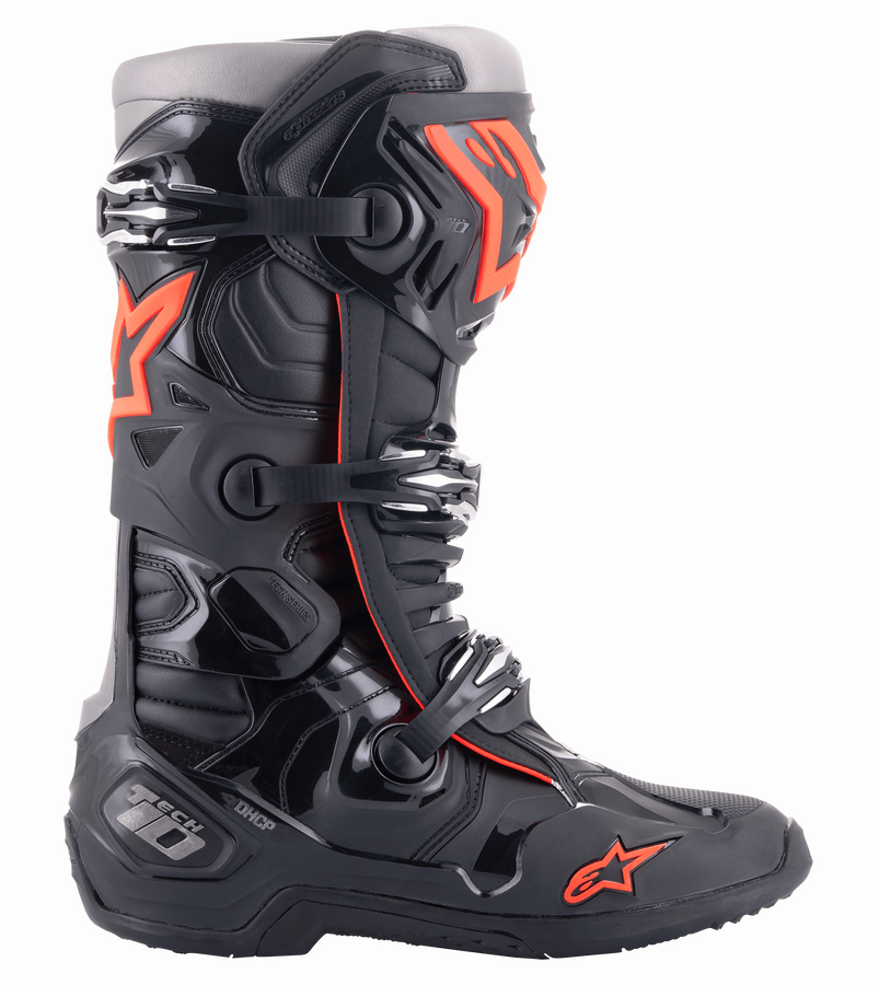 Alpinestars Tech 10 Stiefel – Motorradstiefel Für Offroad & Motocross, Größe 47, Schwarz