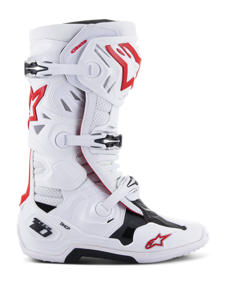 Tech 10 Supervented - White Red MX Boots | Alpinestars®