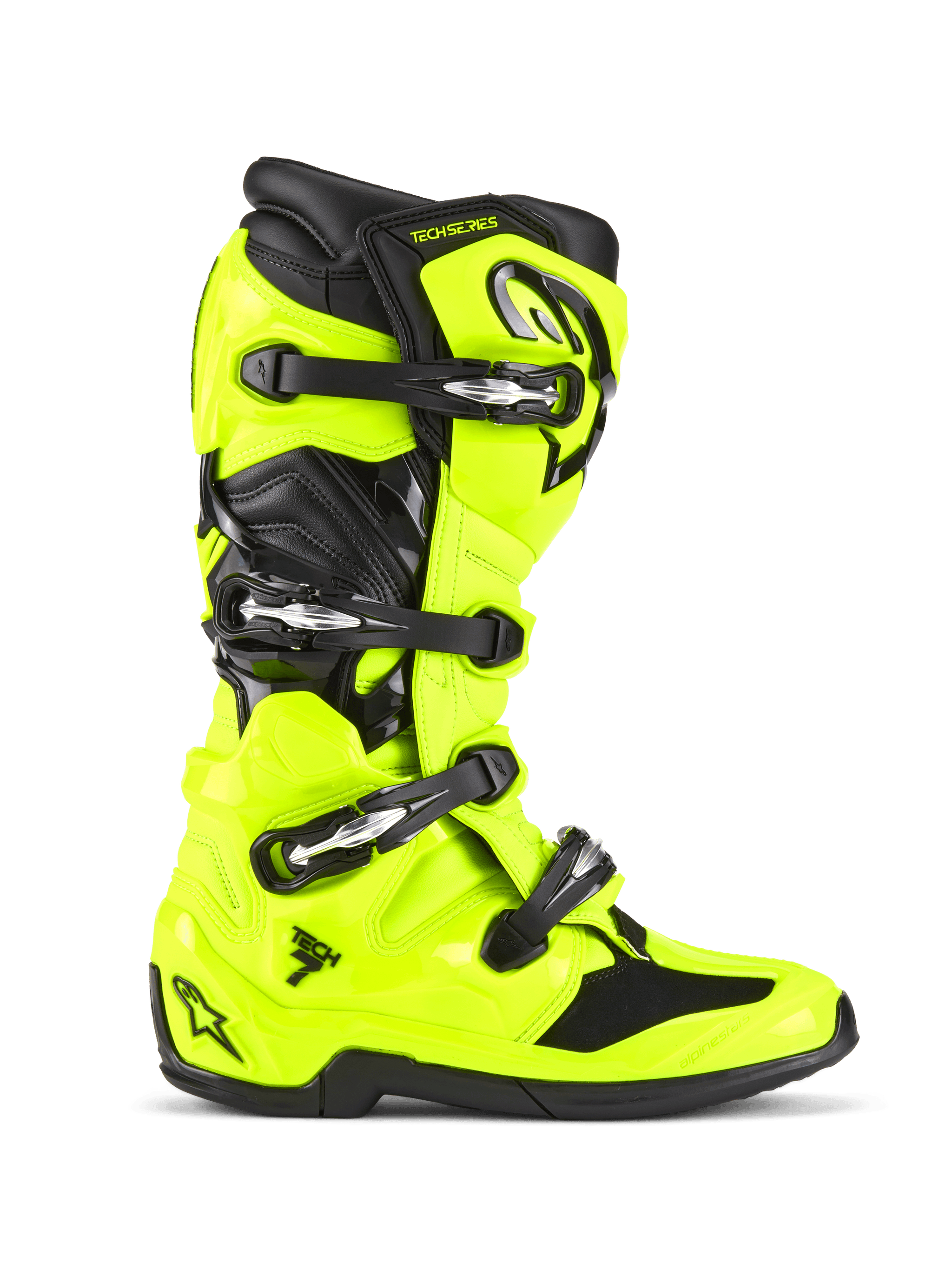 Tech 7 - Yellow Fluo MX Boots | Alpinestars® Tech 7 - Yellow Fluo MX Boots | Alpinestars®