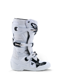 Alpinestars Tech 7S Jugend-Stiefel, Motocross-Stiefel für Kinder, Weiß und Schwarz, mit TPU-Schienbeinschutz und Schnallenverschlusssystem.