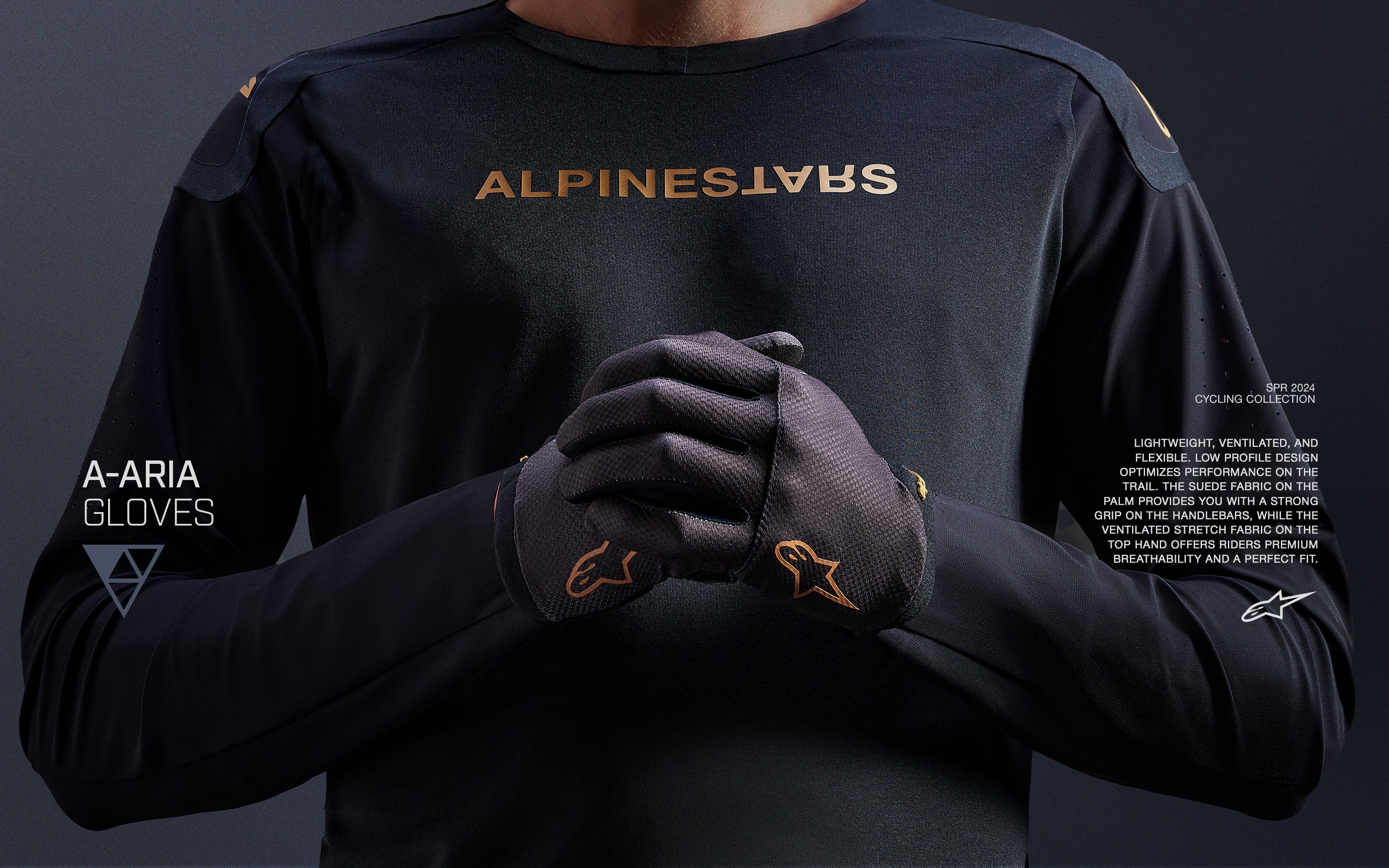A-Aria - Schwarz MTB Handschuhe