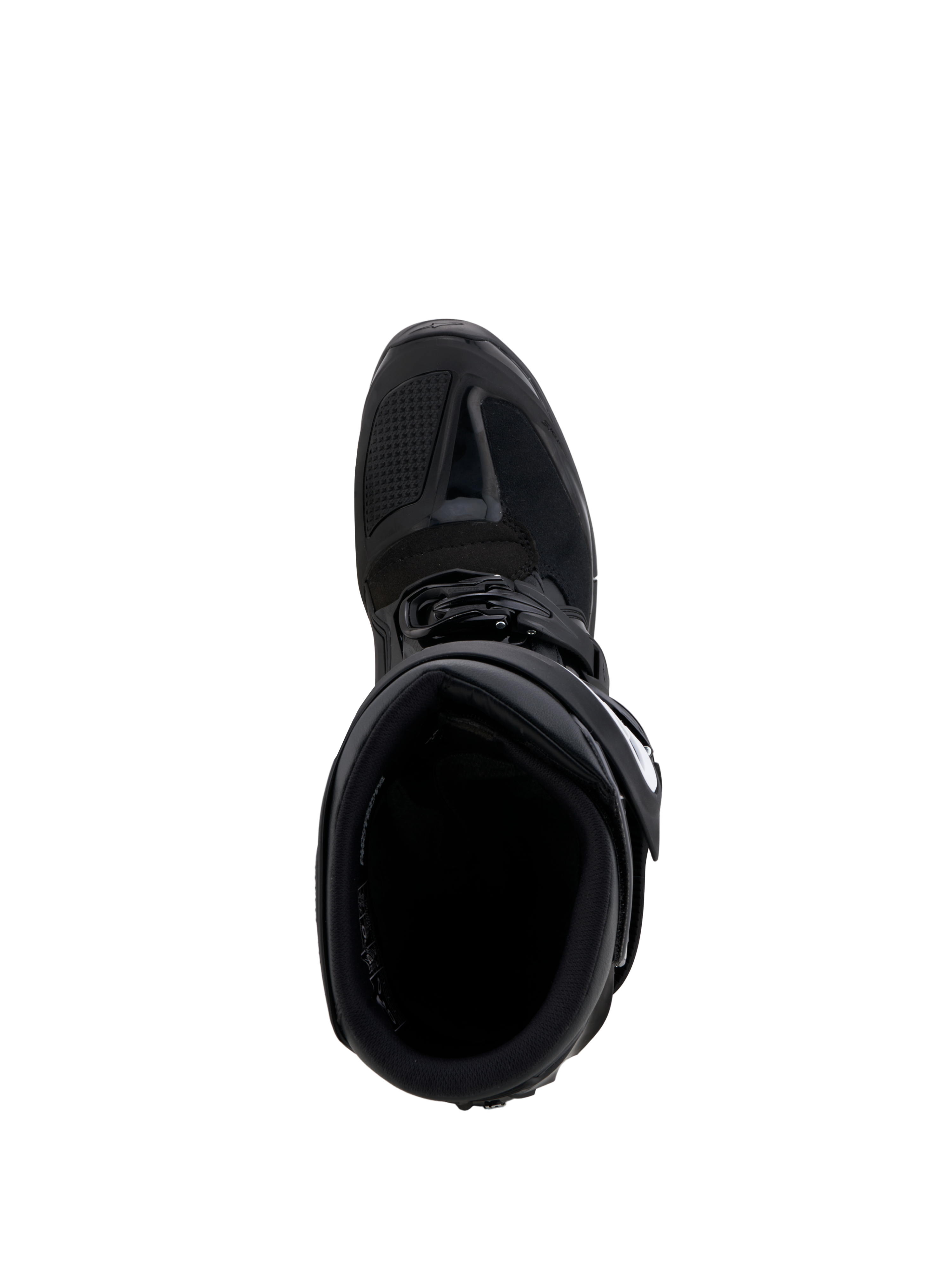 Alpinestars Tech 7 Enduro Gore-Tex Boots, black and gray waterproof off-road boots with a reinforced TPU shifter area.