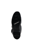 Alpinestars Tech 7 Enduro Gore-Tex Boots, black dual-compound sole with red wear limit indicator and rugged grip pattern.
