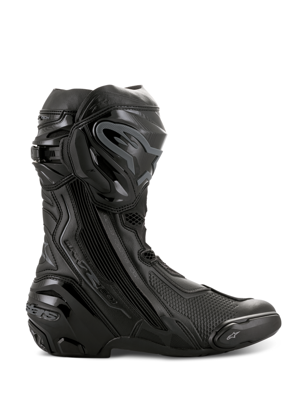 Supertech R - Black Motorcycle Boots | Alpinestars®