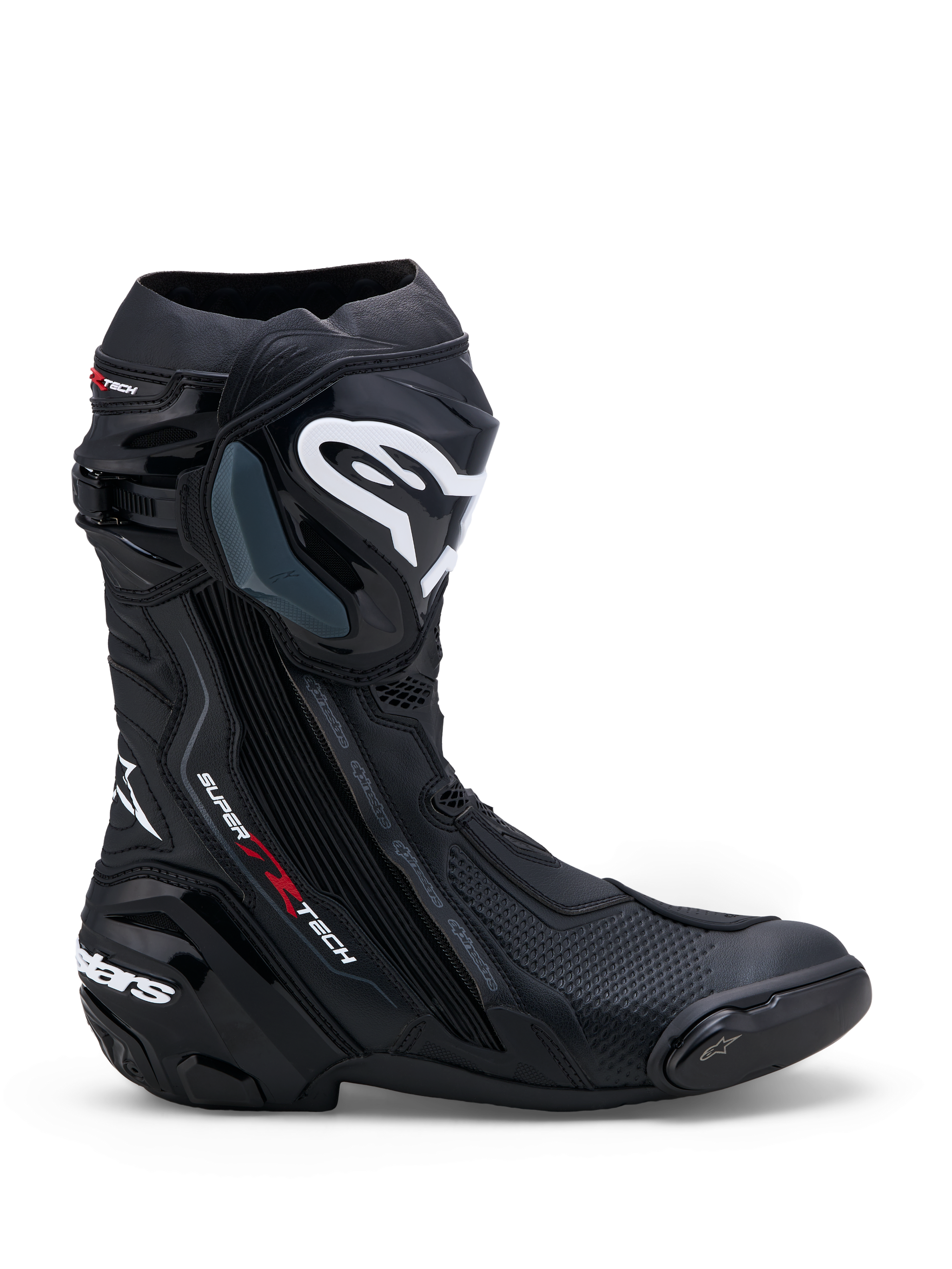 Supertech R - Black Motorcycle Boots | Alpinestars®