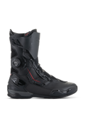Alpinestars SP-X BOA® Stiefel, Motorrad-Sportstiefel, Schwarz mit roten Akzenten, BOA® Fit System-Drehverschluss, mittelhohe Konstruktion mit Mikrofaser- und Mesh-Einsätzen, TPU-Fersen- und Zehenschutz, schlankes Design für Straßenfahrten