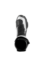 Alpinestars SP-X BOA Stiefel, Schwarz und Silber, Draufsicht mit Blick auf die obere Öffnung und Mesh-Zunge, elegante mittelhohe Sport-Motorradstiefel mit fortschrittlicher Mikrofaser- und Rideknit-Konstruktion