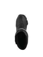 Alpinestars Stella SMX-6 V3 Stiefel, Performance-Motorradstiefel für Damen, Schwarz, Draufsicht mit Darstellung der inneren Öffnung, der verstärkten Schaltzone und des stromlinienförmigen ergonomischen Designs.