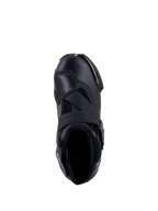 Alpinestars SMX-1 R V2 Belüftete Stiefel, Schwarz, Draufsicht mit belüftetem Mikrofaser-Obermaterial, TPU-Schaltpolster und ergonomischem Kragen für sportliches Fahren.