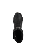 Alpinestars SMX-6 V3 Drystar Stiefel, Performance-Motorradstiefel, Schwarz mit roten Akzenten, Draufsicht mit Blick in die Stiefelöffnung, mit texturierten Flexzonen und Mikrofaser-Konstruktion