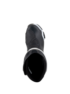 Alpinestars Stella SMX-6 V3 Drystar® Stiefel, Damen-Motorradstiefel, Schwarz und Weiß, Draufsicht mit Innenfutter und verstärktem Zehenbereich, wasserdichte Mikrofaser-Konstruktion für Rennstrecke und Straße