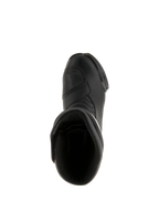 Alpinestars SMX S Wasserdichte Stiefel, Schwarz, Ansicht von oben zeigt die Einstiegsöffnung und das strapazierfähige Mikrofaser-Obermaterial, Sport-Touring-Motorradstiefel