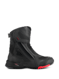 Alpinestars RT-7 Drystar Stiefel, Motorrad-Tourenstiefel, Schwarz mit rotem Sohlenakzent, wasserdicht und atmungsaktiv, Seitenprofil mit seitlichem Reißverschluss und Klettverschluss, texturierte Textileinsätze mit reflektierenden Punkten, robuste Profilsohle, fortschrittliche Synthetikkonstruktion