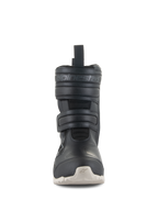 Alpinestars Stella RT-7 Touring Drystar® Stiefel, Damen-Motorrad-Tourenstiefel, Schwarz, Vorderansicht mit zwei Klettverschlüssen, geprägtem Alpinestars-Branding, technischem Mikrofaser-Obermaterial und hellfarbiger Profilsohle