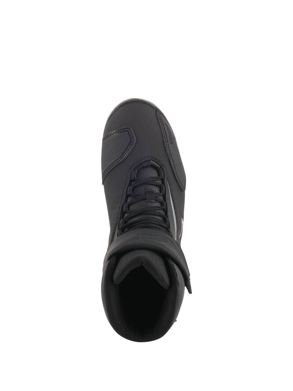 Alpinestars Fastback 2 Drystar® wasserdichte Schuhe, Motorradschuhe, Schwarz und Weiß, Draufsicht mit Schnürverschluss und verstellbarem Klettverschluss, wasserdichtes Schuhwerk für Straßenfahrten