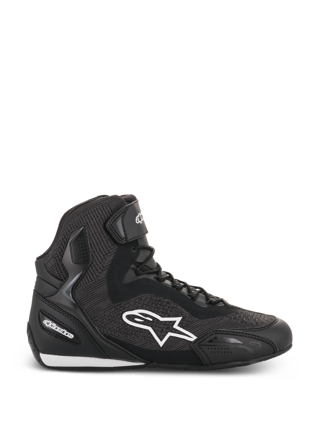 Faster-3 Rideknit® - Black Motorcycle Shoes | Alpinestars®