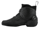 Alpinestars SP-2 Riding Shoes, Motorcycle Riding Shoes, Black, side view featuring perforated microfiber upper, BOA speed closure system, and sleek sport profile with TPF protection.