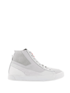 Alpinestars Stated Schuhe, Urbane Motorradschuhe für Herren, Weiß und Grau, mit Nubukleder und vulkanisierter Gummisohle.