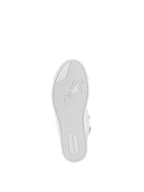 Alpinestars Stella Stated Podium Shoes, white vulcanized rubber sole with high-grip traction for urban motorcycle riding.